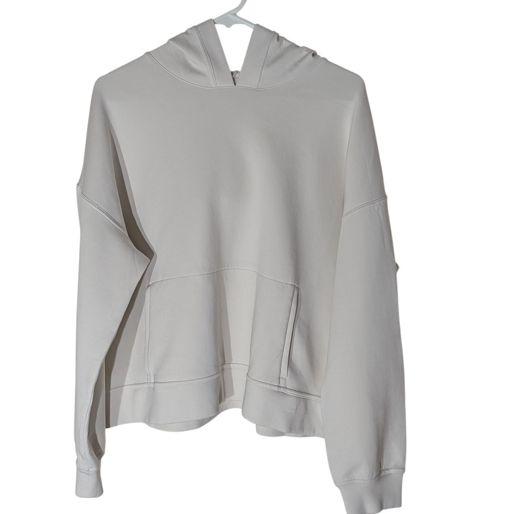 Tek Gear Sweatshirt Hoodie Stretch Cream Pockets Womens Double‎ Extra Large